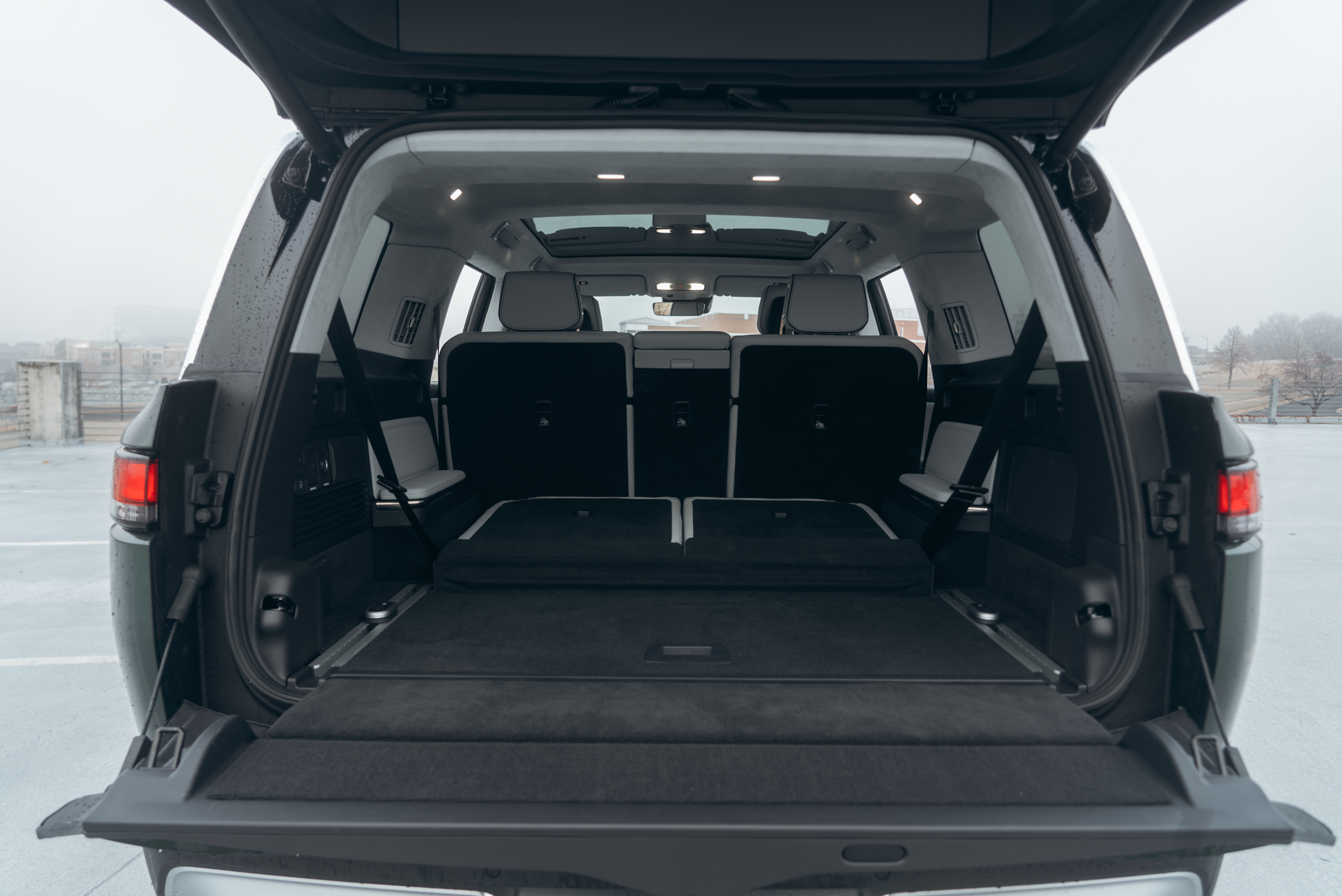 Rivian R1S cargo area